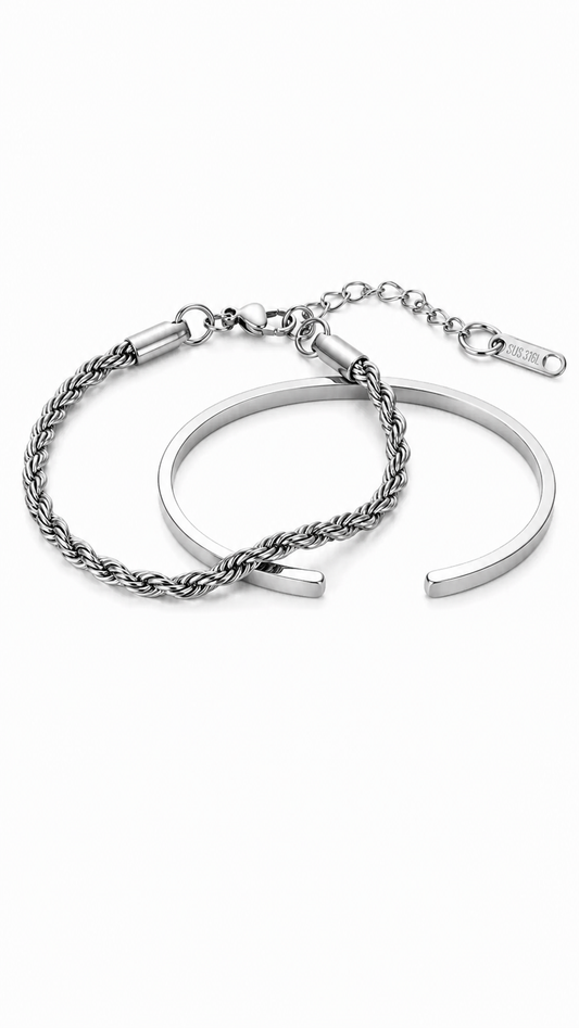 Arc — Cuff or Cuban Chain Bracelet